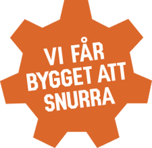 Sveriges Fria bygghandlares orangea kugghjul