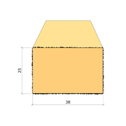 25X38 LÄKT GRAN G4-2 3,6M