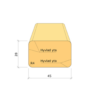 28X45 STAKETLÄKT IMP NTR/AB G4-2 3,6M