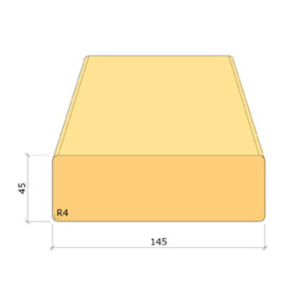 45X145 BYGGREGEL C14 IMP NTR/A 3,0M