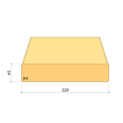 45X220 BYGGREGEL C14 IMP NTR/A 4,8M
