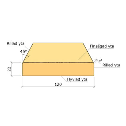 22X120 YTTERPANELBRÄDA CMP-G GRAN 3,0M