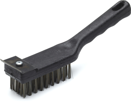 STÅLBORSTE MED SKRAPA 