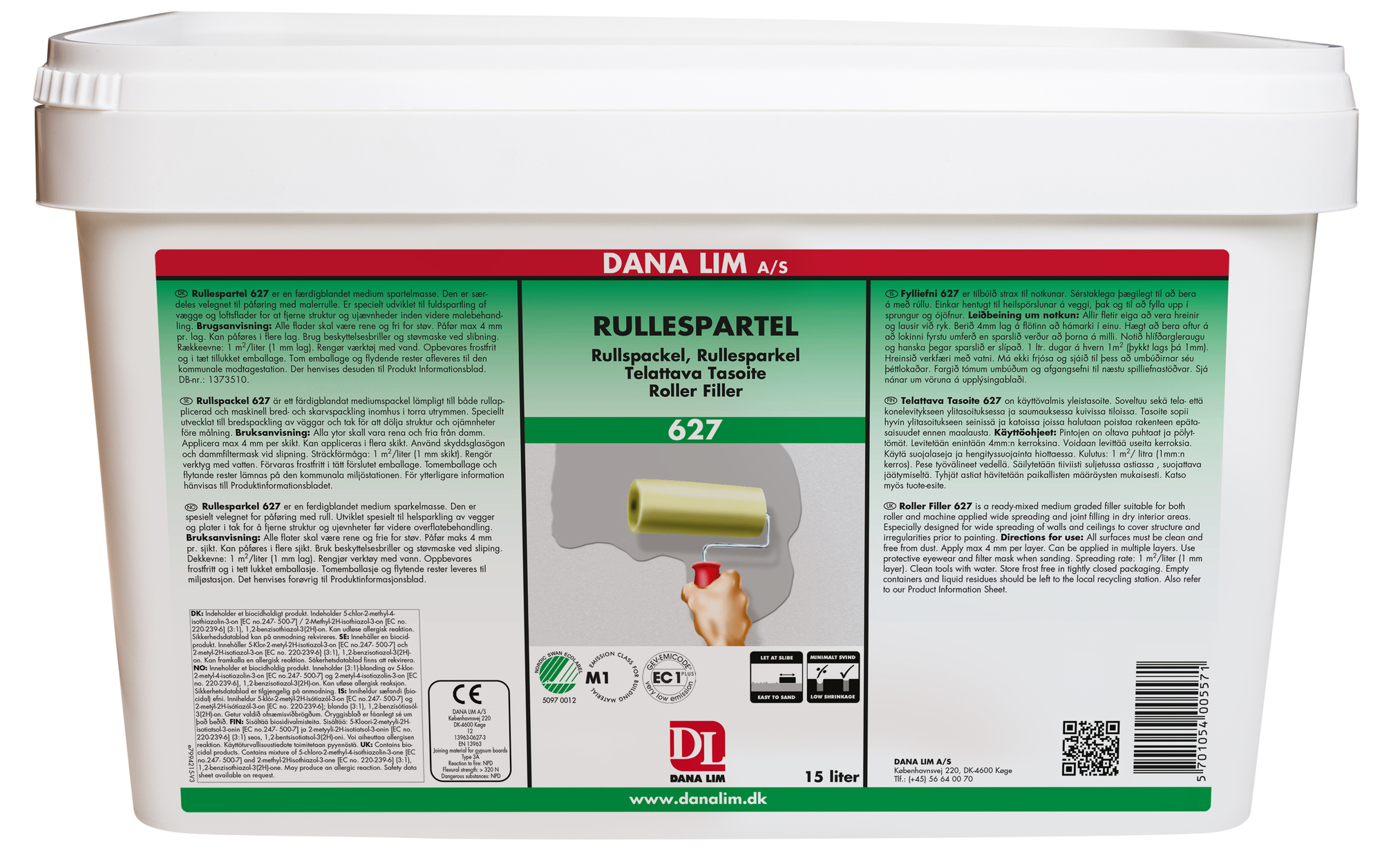 VÄGGSPACKEL RULLSPACKEL 627 15L - Dana Lim