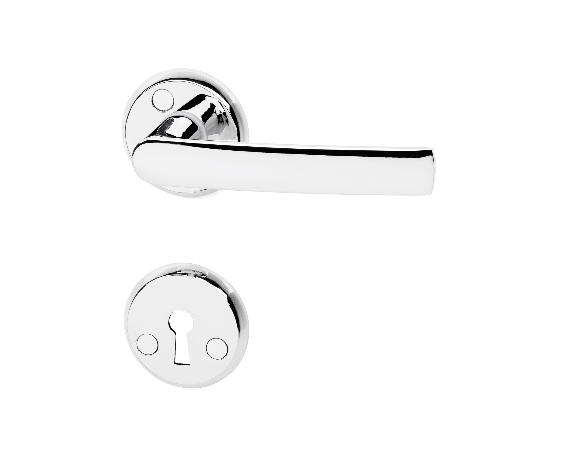 DÖRRHANDTAG TORINO KROM MED NYCKELSKYLT - Habo