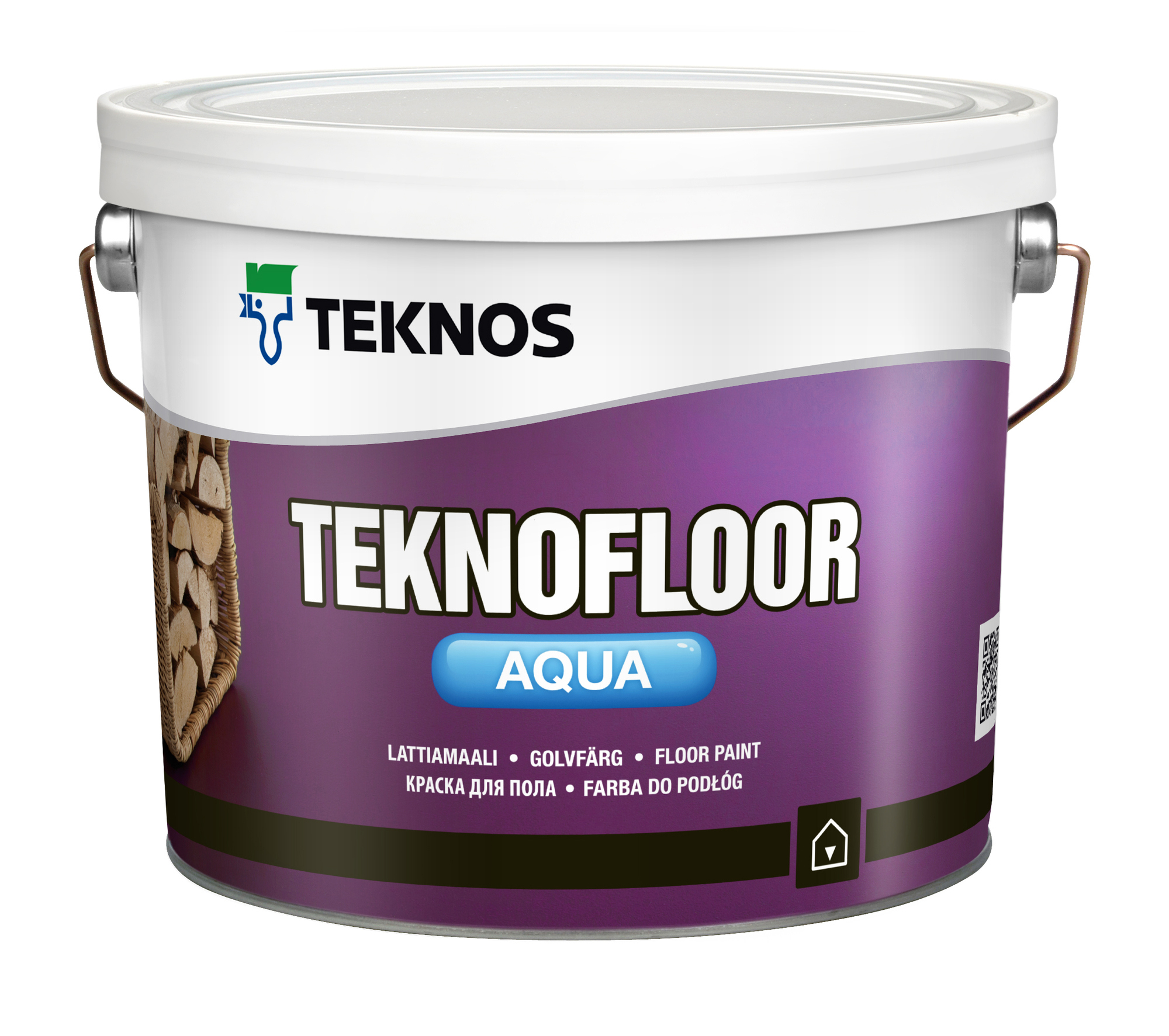 TEKNOFLOOR AQUA GOLVFÄRG T4017 GRÅ - 