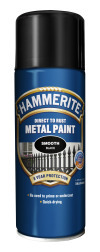 METALLFÄRG SMOOTH FINISH SPRAYBLACK HAMMERITE 0,4L - Hammerite