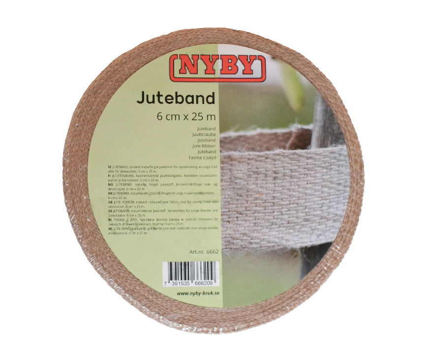 JUTEBAND FÖR UPPBINDNING 6CMX25M - Thomee