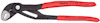 Röd och svart polygriptång med reglerbara käftar och texten "Knipex Cobra" på handtaget.