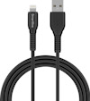 LADDKABEL LIGHTNING 2M SVART STRONG FÖR IPHONE/IPAD