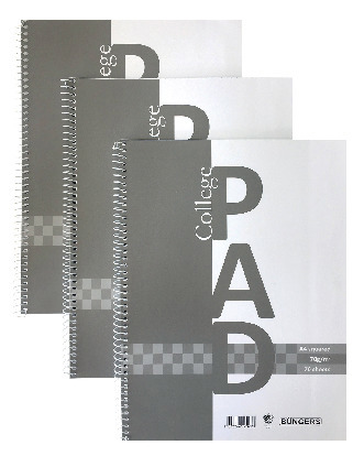 KOLLEGIEBLOCK A4 3-PACK - 