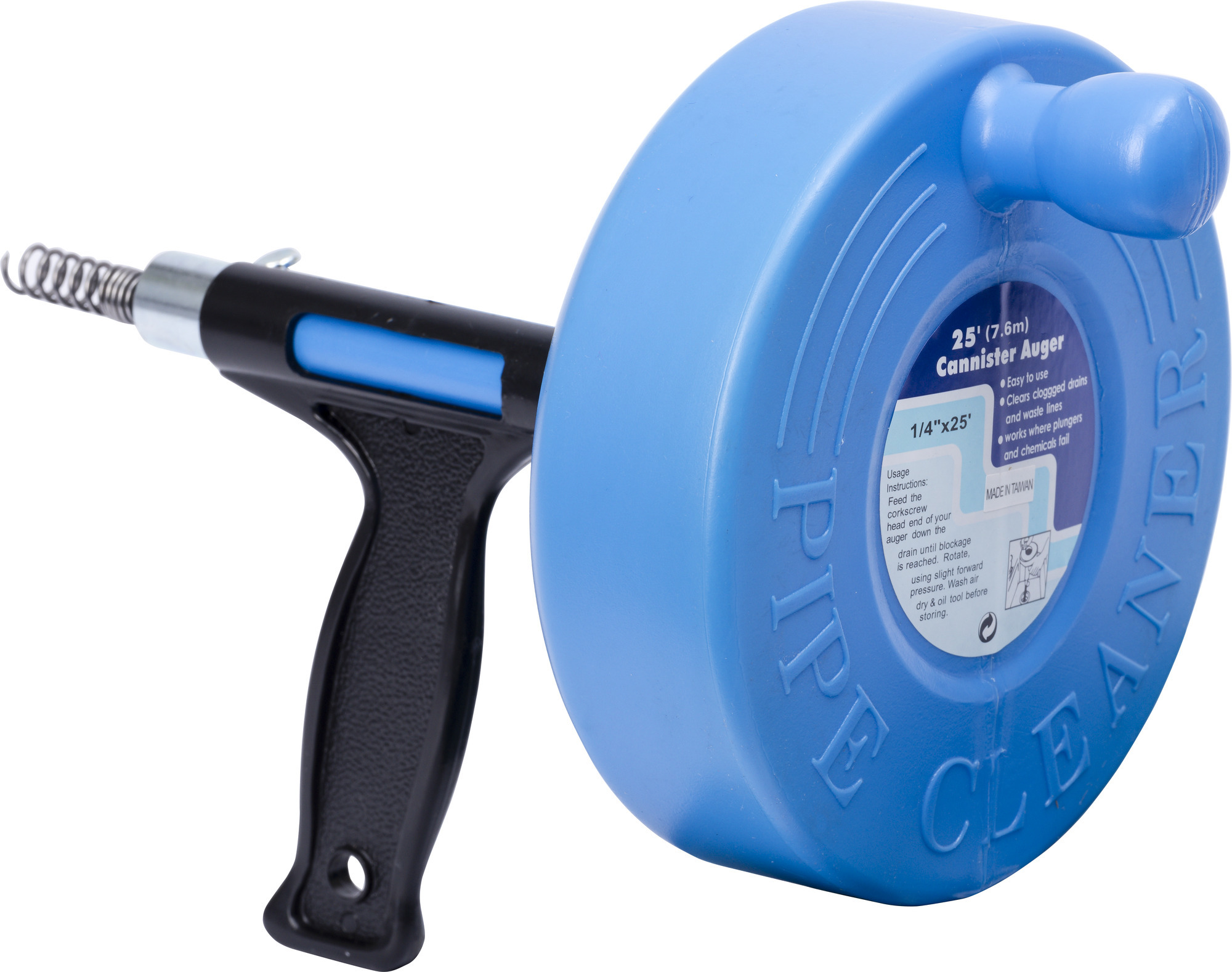 RENSSPIRAL PÅ TRUMMA MED VEV 7.5M - Gelia