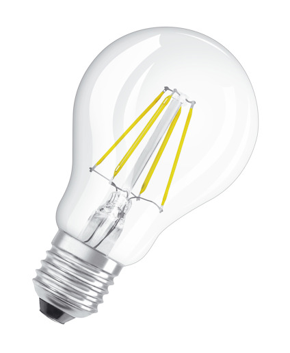 LED-LAMPA NORM (40) E27 DIM KLAR 827 CL A OSRAM