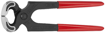 Tång med röda handtag och svarta käftar, texten "MADE IN GERMANY" syns på handtaget.