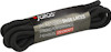 Svarta skosnören, 120 cm (47"), etikett med texten "Jalas® 8003 Shoe Laces, Strong Performance, 7-10 Holes".