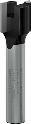 Metallisk borrfräs med text Bosch 12x12x12x58, 2608628394 T=5 mm.