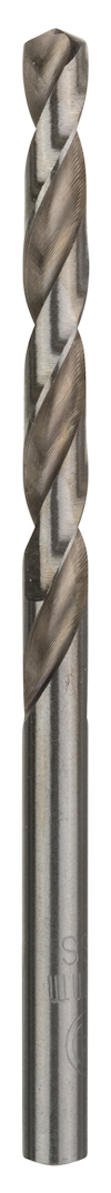 Metallborr med spiralformade skär, silverfärgat, mot vit bakgrund.