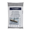 Förpackning av Lithomex Easy Jointing Sand, 20 kg, med bild på en sopkvast och text på flera språk.