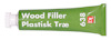 Grön tub med texten "Wood Filler Plastisk Træ 638 DL".