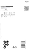 Förpackning med Bosch slippapper, visar kornstorlekar 120, 240, 1200, 1800 och QR-kod.