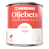 Burk med Herdins Oljebets i färgen teak, volym 275 ml, tillverkad i Falun, Sweden.